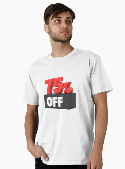 75% OFF BLACK FRIDAY SALE STICKERS AND PIN BUTTONS BLACK AND RED