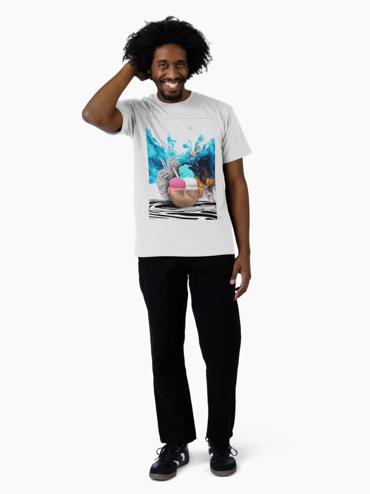 3D Ice Cream with Smokey Texture