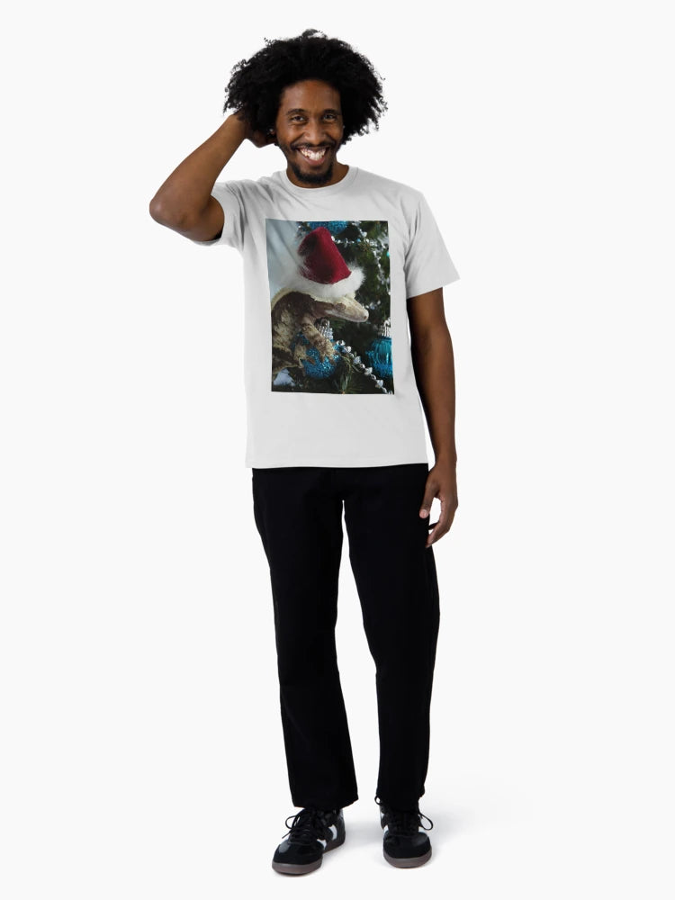 Eclair Christmas Crested Gecko Santa Hat Reptile Lizards In Hats Holiday Crestie Christmas Tree Ornaments Xmas