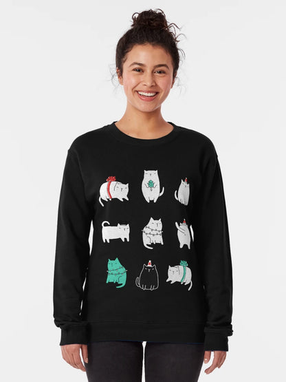 Fat Christmas cats