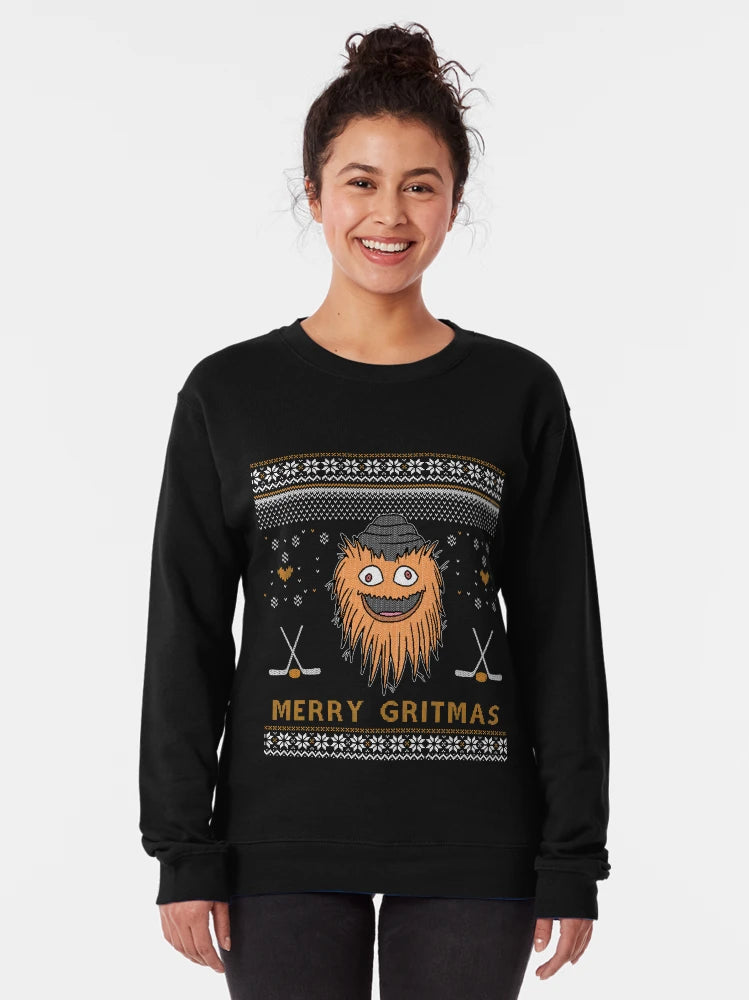 Gritty Merry Gritmas Philadelphia Hockey Mascot Christmas Shirt