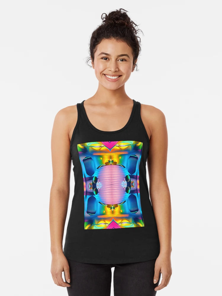 Abstract 3D art. Multi colors vibrant