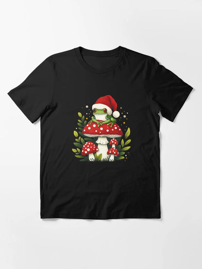 Festive Amphibian on Amanita Stool