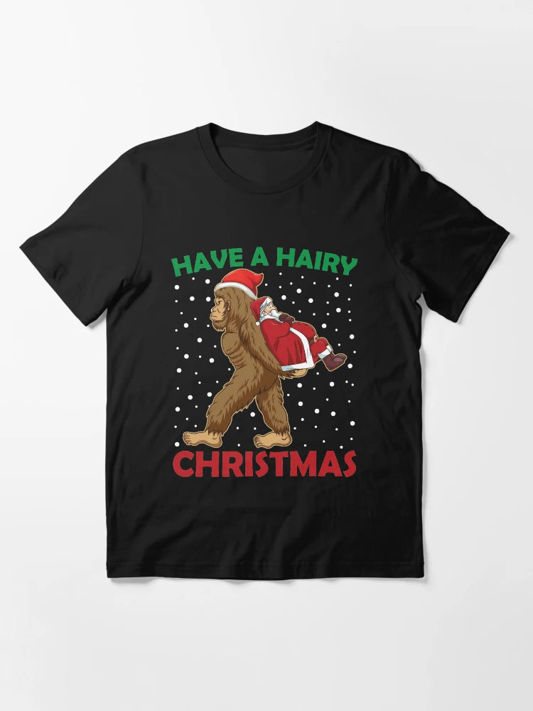 Have A Hairy Christmas Funny Santa Abduction By Bigfoot