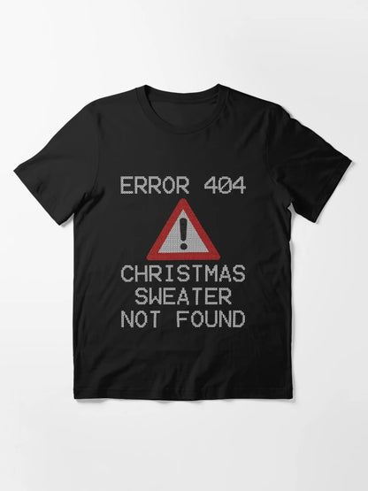 Error 404 Christmas Sweater T Shirt Design - Not Found