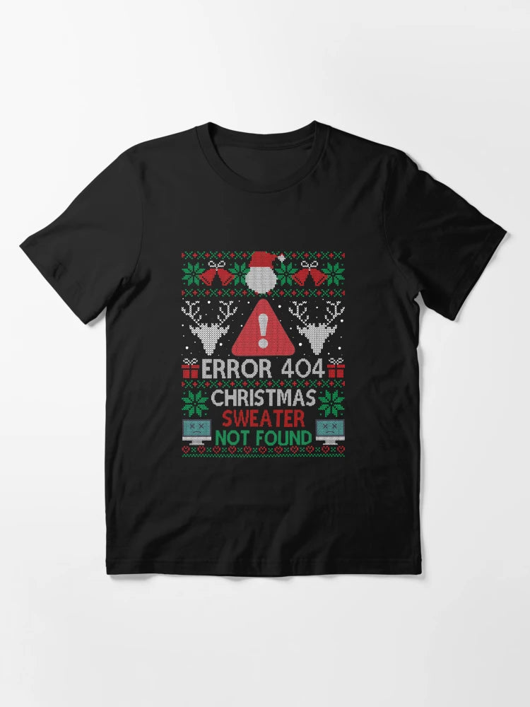 Error 404 Funny Xmas Not Found Ugly Christmas Sweater Sweatshirt