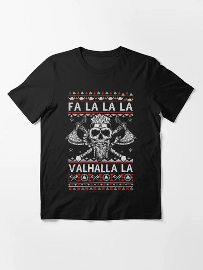 Fa La La Valhalla Viking Skull Christmas Ugly