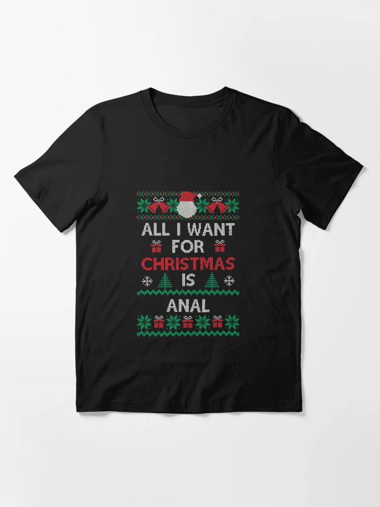 All I Want For Christmas Is Anal Funny Ugly Sweater Xmas