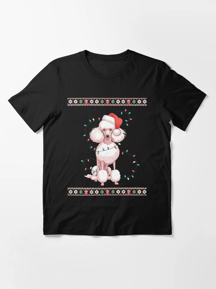 Dog Lover Santa Hat Ugly Standard Poodle Christmas