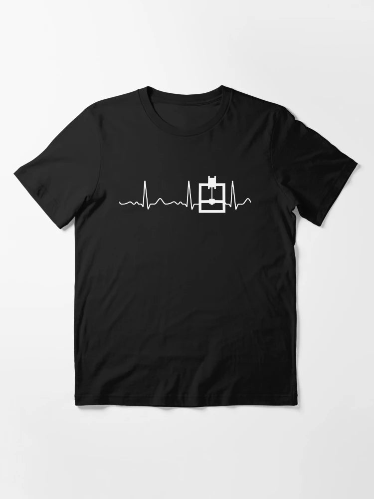 3D printer - heartbeat, pulse, heart line, ECG