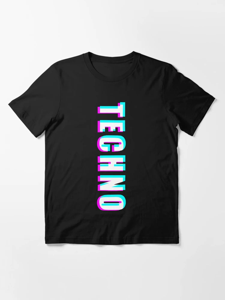 3D Techno Text - Upright