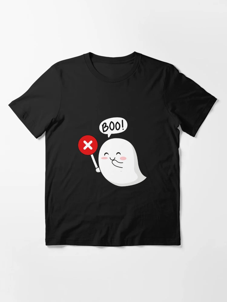 Funny smile Ghost Screaming Boo Disapproval T-Shirt halloween