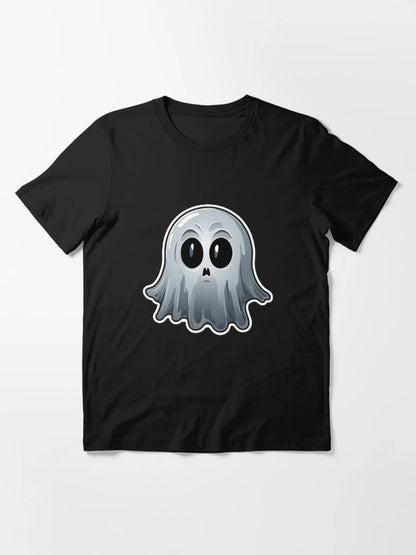 Ethereal Ghost 'Boo' Sticker – Glowing Font and Misty Tendrils - T shirt