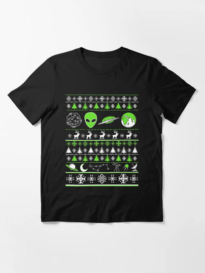 Alien Ugly Christmas Sweater Tee