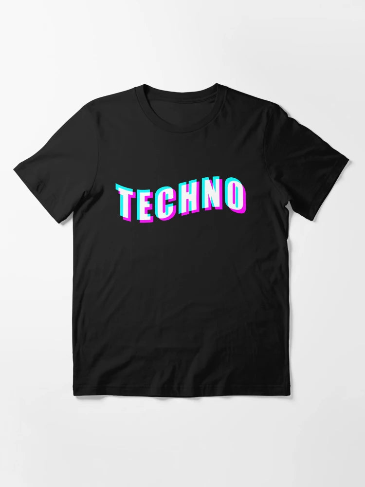 3D Glitched Text - TECHNO