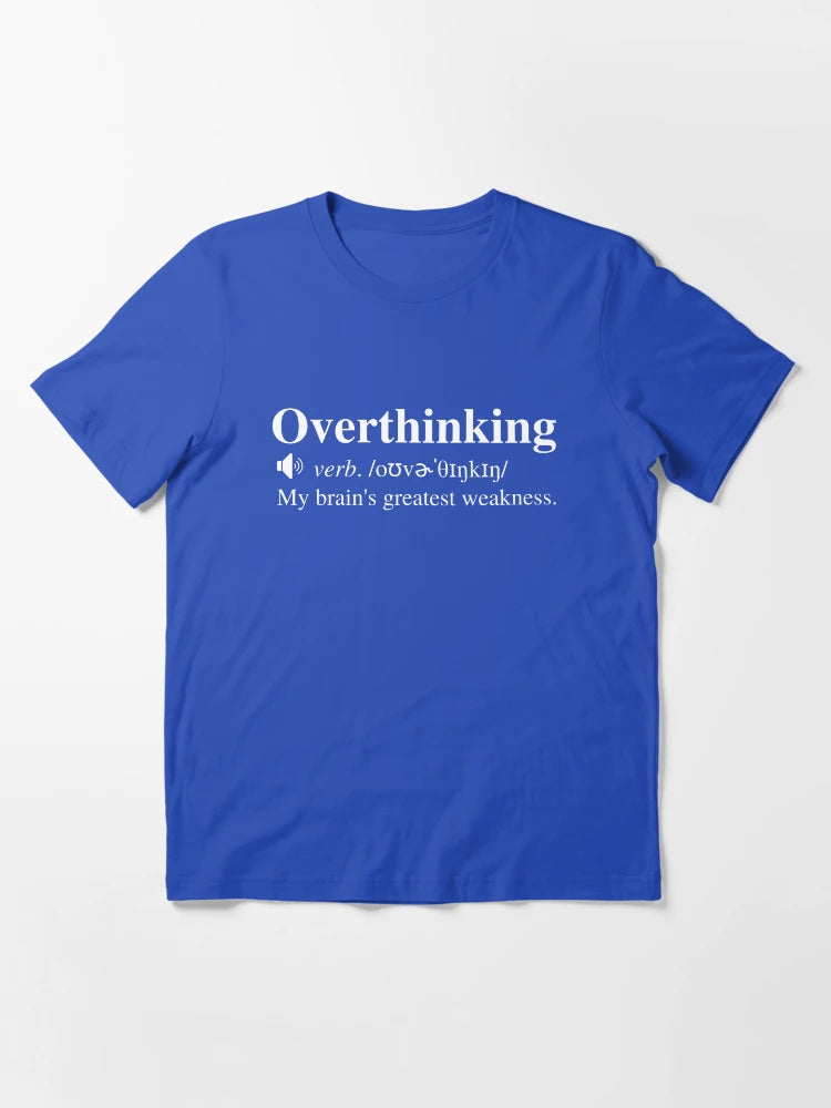 Overthinking Definition (Navy/Blue Background)