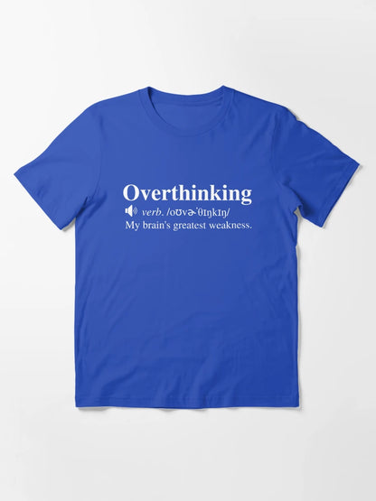 Overthinking Definition (Navy/Blue Background)