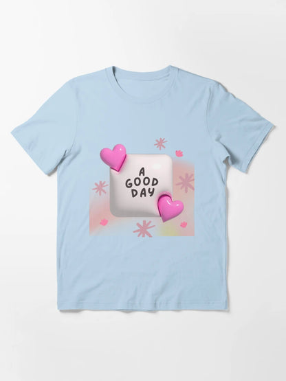 A GOOD DAY – 3D Heart Aesthetic Quote Design