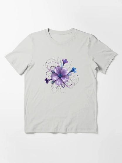 3D delicate purple & blue flower