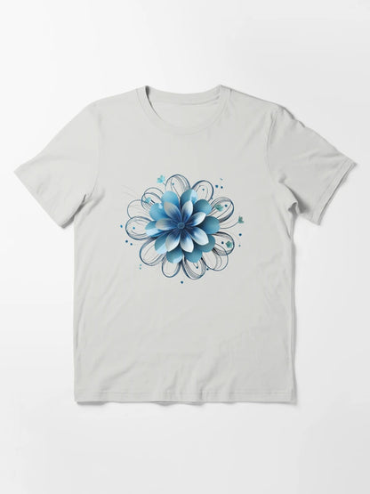 3D delicate baby blue flower
