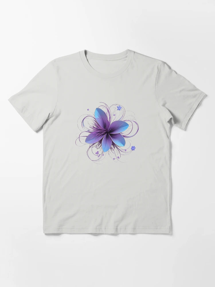 3D purple & blue flower
