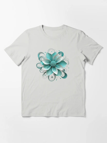 3D turquoise flower