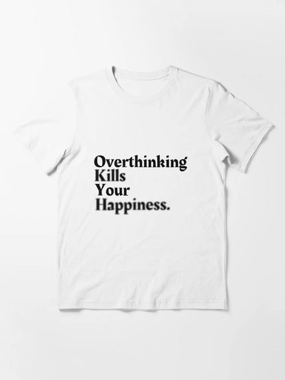 Overthinking Kills Your Happiness, Motivation Serious Quote Collection With Blur Effect