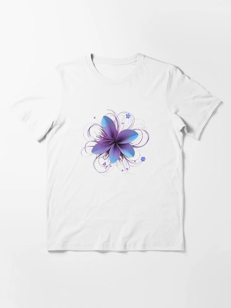 3D blooming delicate purple  flower