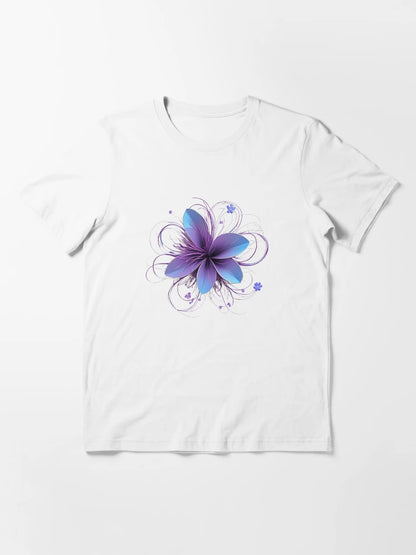 3D blooming delicate purple  flower