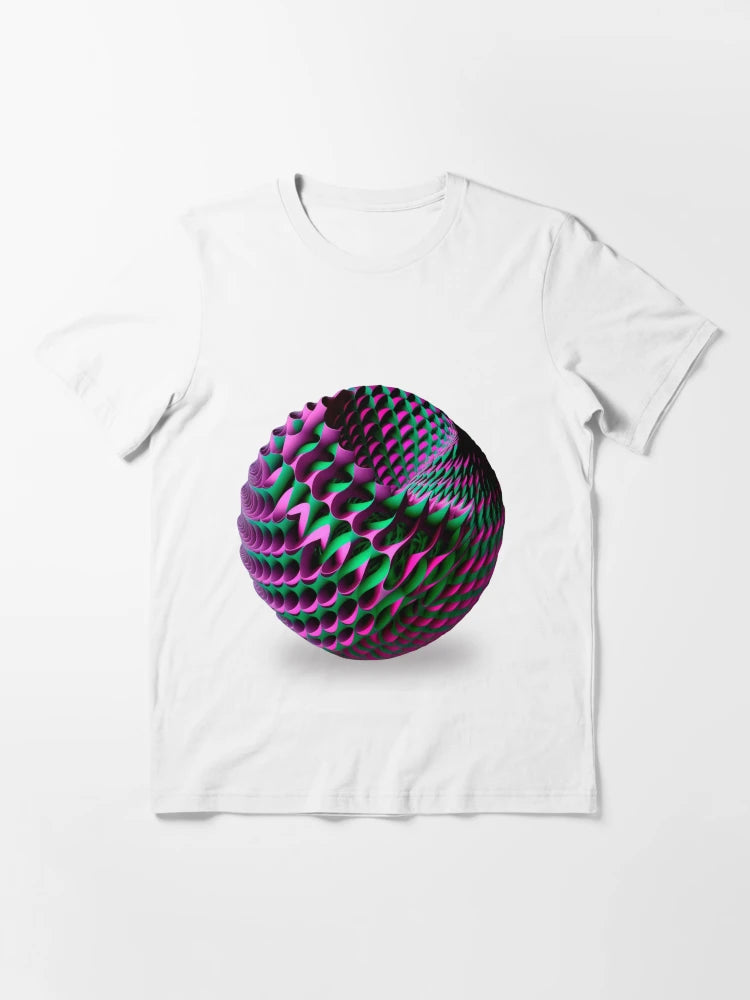 3D Art Optical Illusion Vibrant Colors